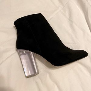 Spring clear heels booties
